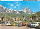 CERVINIA  - BREUIL - COLORI VIAGGIATA  1965 -ANIMATA E VETTURE D'EPOCA. - Klimmen