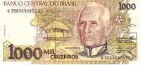 BRESIL   1 000 Cruzeiros  Non Daté (1990-1991)  Pick 231a     ***** BILLET  NEUF ***** - Brazilië