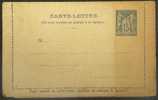 Carte-lettre Avec Réponse Payée Au Type Sage 15c Storch SAG J47 Non Circulée - Cartes-lettres
