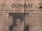 COMBAT 10 AOUT 1946 - BIDAULT - CAMBODGE - AUTRICHE - NAZIS AMNISTIES - INDE FRANCAISE - PALESTINE - CASINO DE PARIS - Informations Générales