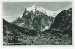 Schweiz/Suisse: AK Grindelwald Und Das Wetterhorn, 1937, 2 Scans - Grindelwald