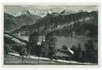 Schweiz/Suisse: AK St.Beatenberg, Kirche Mit Eiger, Mönch Und Jungfrau, 1930, 2 Scans - Beatenberg