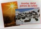 CPSM.  AVORIAZ. 1800 A 2300M. PORTES DU SOLEIL. 2 VUES. DATEE 1992. - Avoriaz