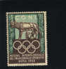 1952  Vignetta  C.O.N.I.  Lupa Roma  Jeux Olympiques 1952 Helsinky - Ete 1952: Helsinki