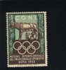 1952  Vignetta  C.O.N.I.  Lupa Roma  Jeux Olympiques 1952 Helsinky - Estate 1952: Helsinki