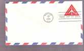 FDC Air Mail United States - Jet Airliner Scott # UC37 - Montgolfières