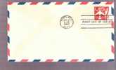 FDC Air Mail United States - Jet Airliner Scott # UC34 - Autres (Air)