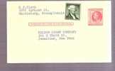 Postal Card - B. Franklin - Scott # UX38 - 1941-60