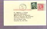 Postal Card - B. Franklin - Scott # UX38 To: The University Of Rochester School Of Medicine - 1941-60