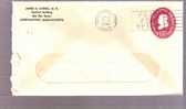 FDC Stamped Envelop -Benjamin Franklin- Scott # U536 - Northampton, MA - 1941-60
