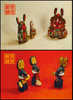 1987 CHINA HP6 YEAR OF THE RABBIT P-CARD 2V - Cartes Postales