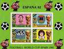 Fussball-WM 1982 Spanien Tanzania Block 27 ** 13€ FIFA Spieler Pokal Sport Ss Football Bloc Soccer Se-tenant Bf Tanzanie - 1982 – Espagne