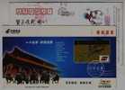 Double Horse Chariot,China 2005 Jining Post Saving Business Advertising Pre-stamped Card - Diligences