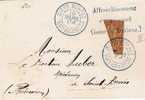 Faf116/ Diego Suarez Halbierung 1904 (Michel Vf) Nach Reunion(Brief, Cover, Lettr, Lettre) - Briefe U. Dokumente