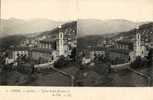 20 - CORSE - 2 A - SARTENE - EGLISE ST DAMIEN Et La VILLE - CLICHE 1900 STEREOSCOPIQUE - Sartene