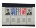 - FRANCE 1970/79 . HOMMAGE AU GENERAL DE GAULLE 1971 N°1698A (Y.T) . BANDE ENTIERE , BORD DE FEUILLE . - 1970-1979