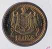 ** 2 FRANCS  MONACO 1945 BRONZE SANS DATE SUP-  **E108** - 1949-1956 Francos Antiguos