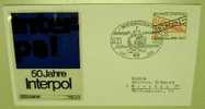 1973 GERMANY COVER INTERPOL 50 YEARS - Politie En Rijkswacht