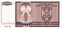 CROATIE  20 000 000 Dinara  Daté De 1993   Pick R13a     ***** BILLET  NEUF ***** - Croatia