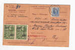 Carte - Récépissé TP Houyoux SCHAERBEEK 1929 - Cachet De Kuyper Et Thissen S/ Fiscaux   --  8/969 - Post Office Leaflets