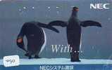 TELEFONKARTE Japan Oiseau PENGUIN (480) Pinguin MANCHOT PINGOUIN Bird Vogel - Pinguins