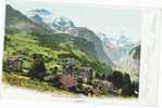 Schweiz/Suisse: Farb-AK Wengen Und Jungfrau, 1903, 2 Scans, Stempel Wengeneralp - Wengen