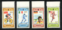 Jeux Olympiques 1988  Mongolia  **  Never Hinged  Cyclisme, Natation, Escrime, Athlétisme - Verano 1988: Seúl