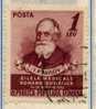 PIA - ROM - 1952 : Journées Médicales Roumano-soviétiques. Effigie Du Savant Russe I.P. Pavlov - (Yv 1257) - Used Stamps