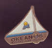 Pin´s Voilier OKEANOS Montpellier - Bateaux