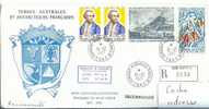 3991 POSTE 61, 63x2, PA 47; TAAF - RECOMMANDE - TERRE ADELIE - Lettres & Documents