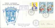 3997 POSTE 61x2, 63; TERRE ADELIE - Storia Postale