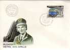 Jolie FDC 1er Jour Hongrie Budapest 3-04-1970 Budapesti Métro 1970 Aprilis - Station Rame - Autres (Terre)