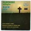 Disque Vinyle 45T - ALBINONI - "Adagio" - Klassiekers