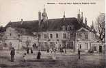 Carte 1910 MAMERS - HOTEL DE VILLE ANIMEE ET ENTREE DU PALAIS DE JUSTICE - Mamers