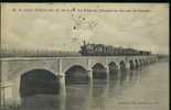 Etaples. Pas-de-Calais 62. Train à Vapeur Sur Le Pont De Chemin De Fer Sur La Canche. - Etaples