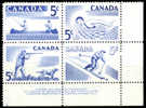 Canada (Scott No. 368a - Sports De Récréation / Recreation Sports) [**] Bloc Inscription / Plate Bloc - Nuovi