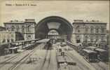 Torino. Italie. Stazione Di P. M. Interno. Trains En Gare. - Transports