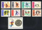 Jeux  Olympiques 1968   Pologne  **  Never Hinged Cyclisme, Athlétisme, Basket, Escrime, Gymnastique, Boxe - Verano 1968: México