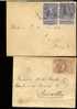 Deux Jolies Lettres Petit Format Avec 71-73 - 1894-1896 Exposiciones