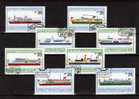 Flaggen 1981 Donau-Länder Bulgarien 3039/6+Block 116 O 50€ Europäische Schifffahrt S/s Bloc Flag Sheet M/s Bf CEPT - Timbres