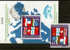 Flaggen Bulgarien 3142+Block 129 O 19€ EUROPA-Länder DK GB CH BG PL SU 10 Jahre KSZE Hb Ss Bloc Flags Sheet Bf CEPT - Timbres