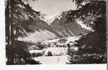 PRALOGNAN La VANOISE En Hiver Une Trouée Dans La Foret Avec Timbre Recto Véritable Photo Carte Dentelée - Pralognan-la-Vanoise