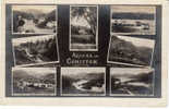 ´Around Coniston´ Multi-view Vintage Postcard, Coniston Village, Yewdale Valley,  Brantwood - Andere & Zonder Classificatie