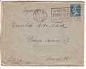 GOOD Postal Cover FRANCE To ITALY 1928 - Brieven En Documenten