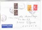 GOOD Postal Cover FRANCE To ESTONIA 2008 - Nice Stamped: Marianne - Briefe U. Dokumente