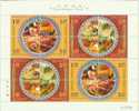 2008 MACAO-SINGAPORE JOINT FOOD SHEETLET - Blocks & Sheetlets