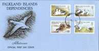 FDC 254 FALKLAND ISLAND - SOUTH GEORGIA - ALBATROS - ALBATROSSES - Marine Web-footed Birds
