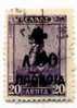 PIA - GRE - 1937-38  : Previdenza Sociale - Francobollo  Del 1927 Soprastampati - (Yv 24) - Used Stamps