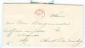 VOORFILATELIE BR OMSLAG (127) Ongefr. 17-03-1868  Van DEVENTER Naar BURGERMEESTER AMBT HARDENBERG STEMPEL DEVENTER - ...-1852 Precursori