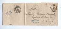 Lettre TP No 32 TOURNAI 1878 Vers Amiens  - Cachet De Passage FRANCE  TOURNAI   --  8/997 - Doorgangstempels